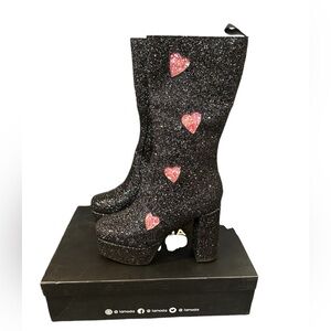 Dolls Kill x Lamoda Ibiza Glitter Platform Boots - Size 10